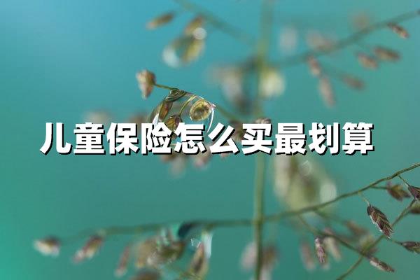 儿童保险怎么买最划算（儿童保险省钱省心的全攻略指南）