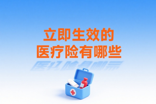 立即生效的医疗险有哪些，立即生效的医疗险怎么买