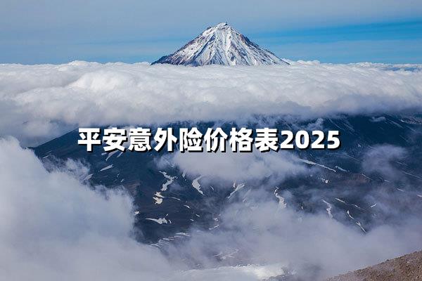 2025平安意外险价格抢先看！这样买省30%