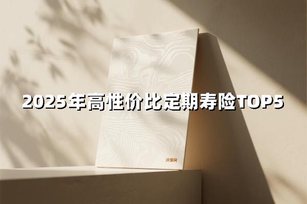 2025高性价比定期寿险推荐！这5款让打工人安心躺平