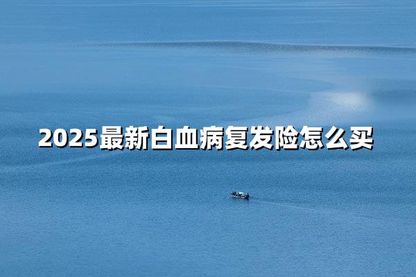 2025年白血病复发险选购宝典：一站式攻略